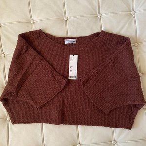 Urban Outfitters, Medium, Dolman Sleeve, Pullover Crop Sweater, Nubby Detail